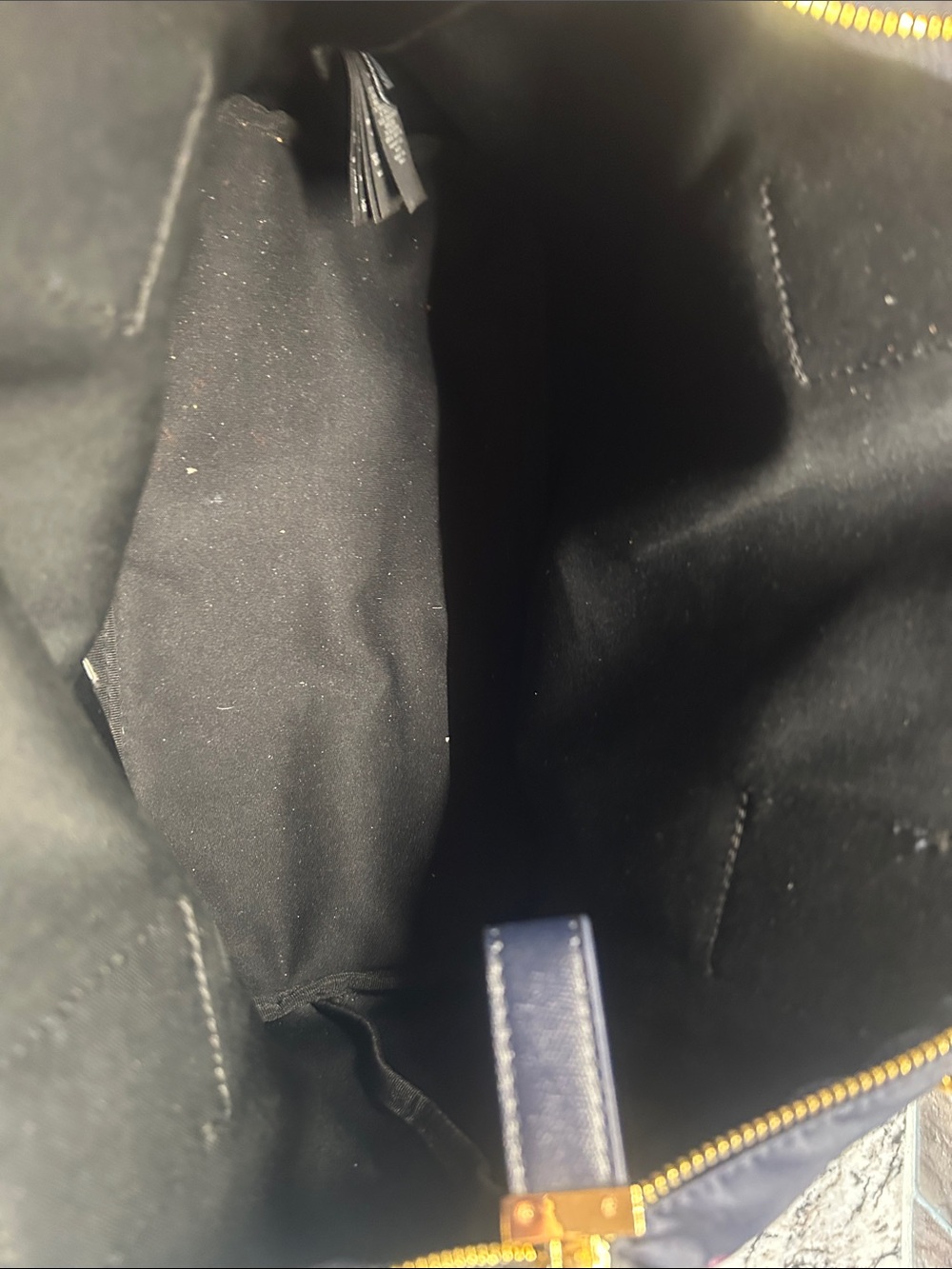Ted Baker Purple and Black Floral Tote - Picture 5 of 5